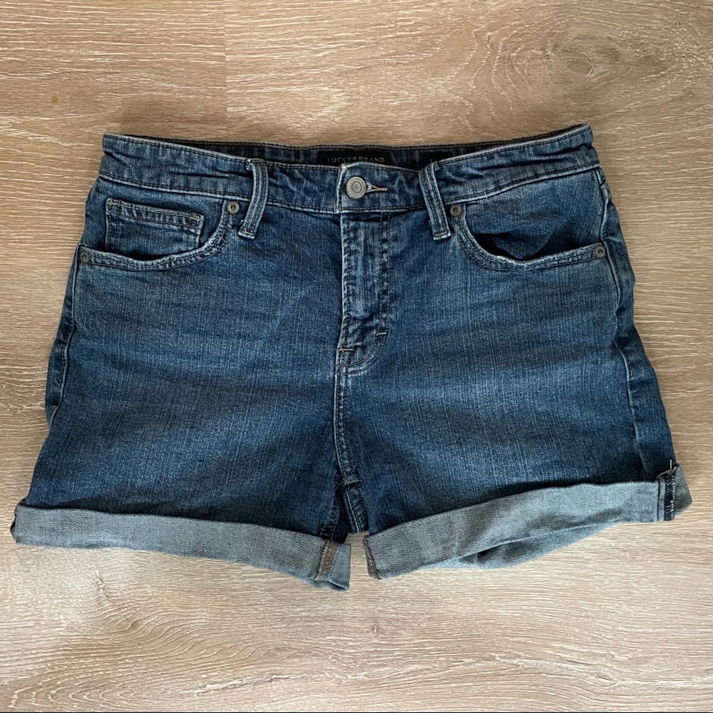Lucky Brand Cuffed Stretch Denim Jeans Like New! 4/27 size
